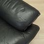 Sessel Leder Schwarz 1960er Jahre 14