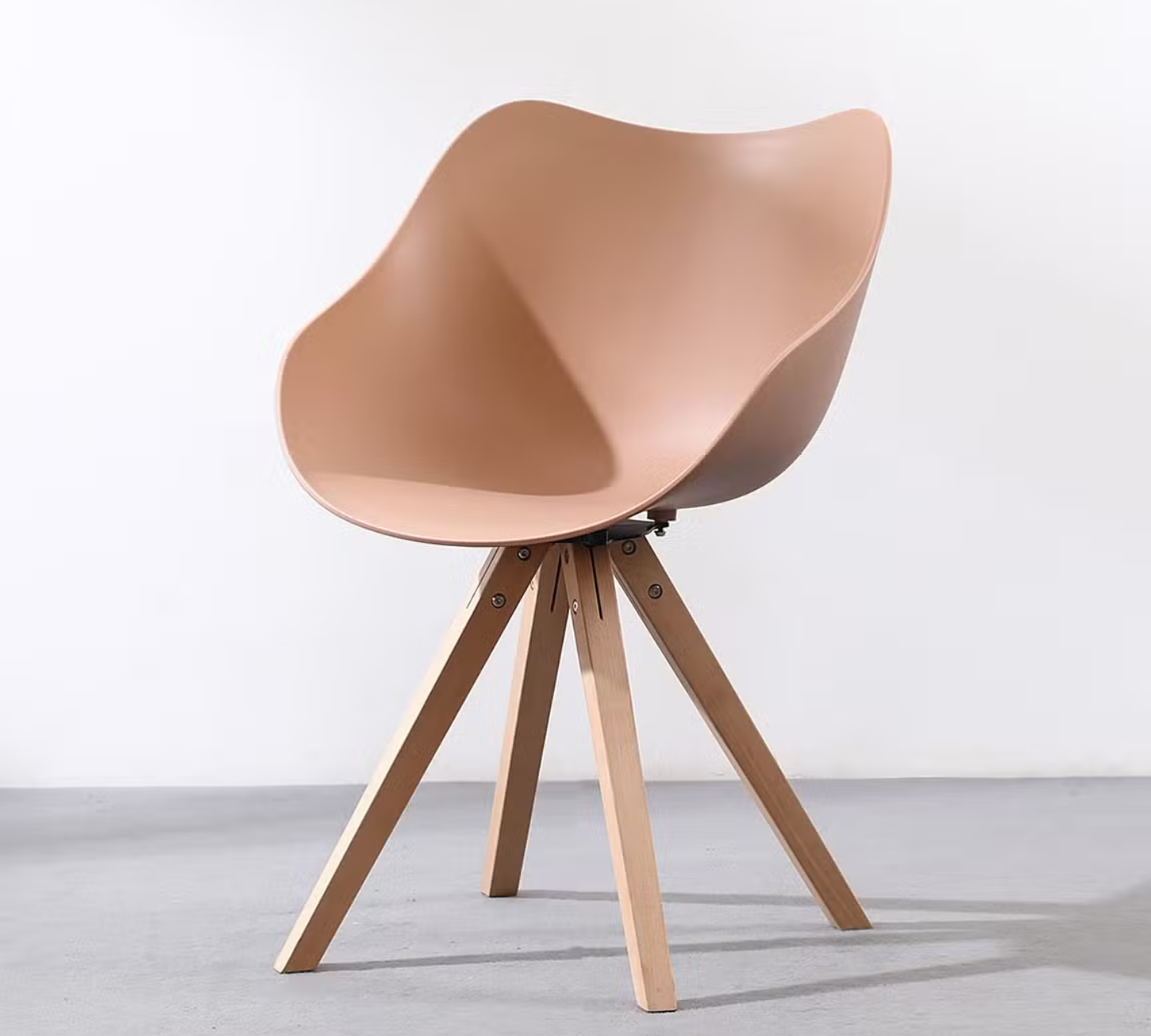 2x Kartor Armlehnstuhl Webstoff Altrosa 1