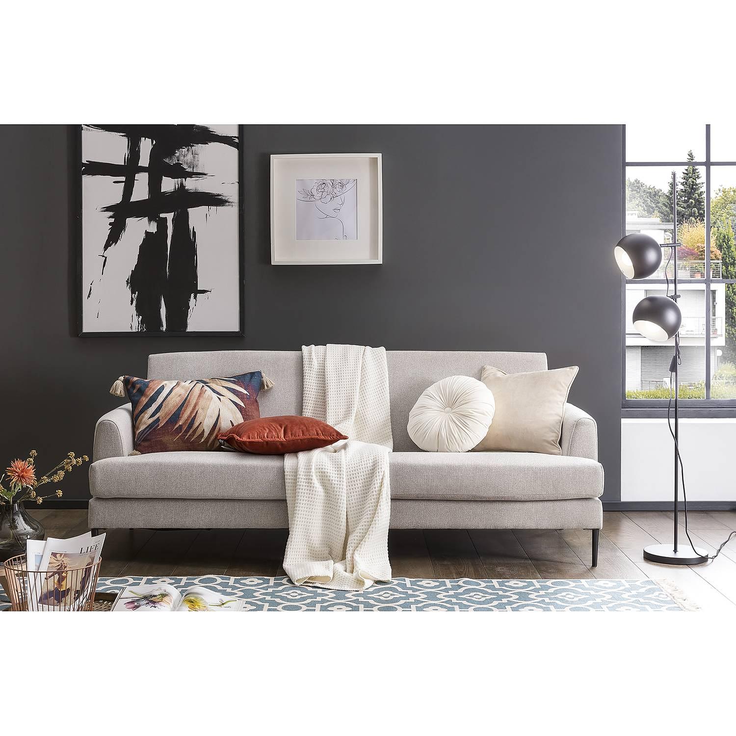 Joy Cushion cover Velvet Beige 45x45cm 2