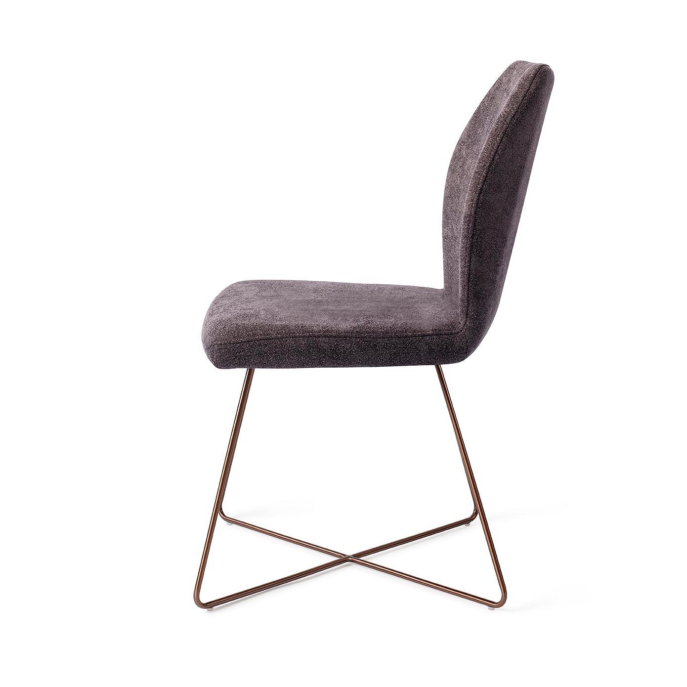 Ikata Dining chair Cross Almost Black 1