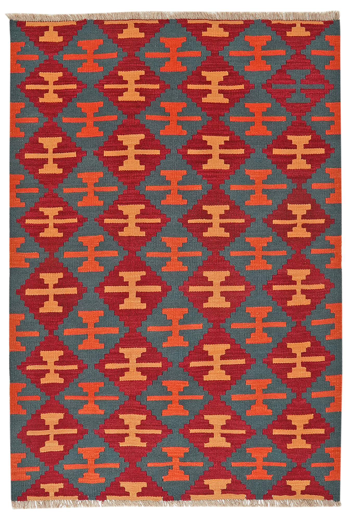 Kilim Gashgai Teppich Mehrfarbig 0