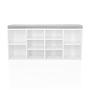 ESTHA 10 Shoe Rack White 1