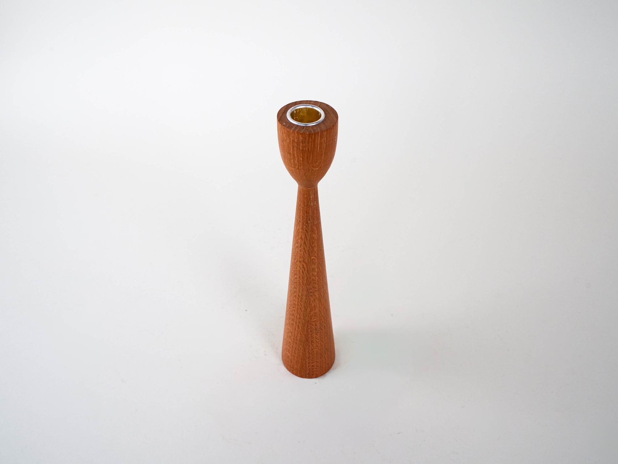 Teak candlesticks 1960s 3