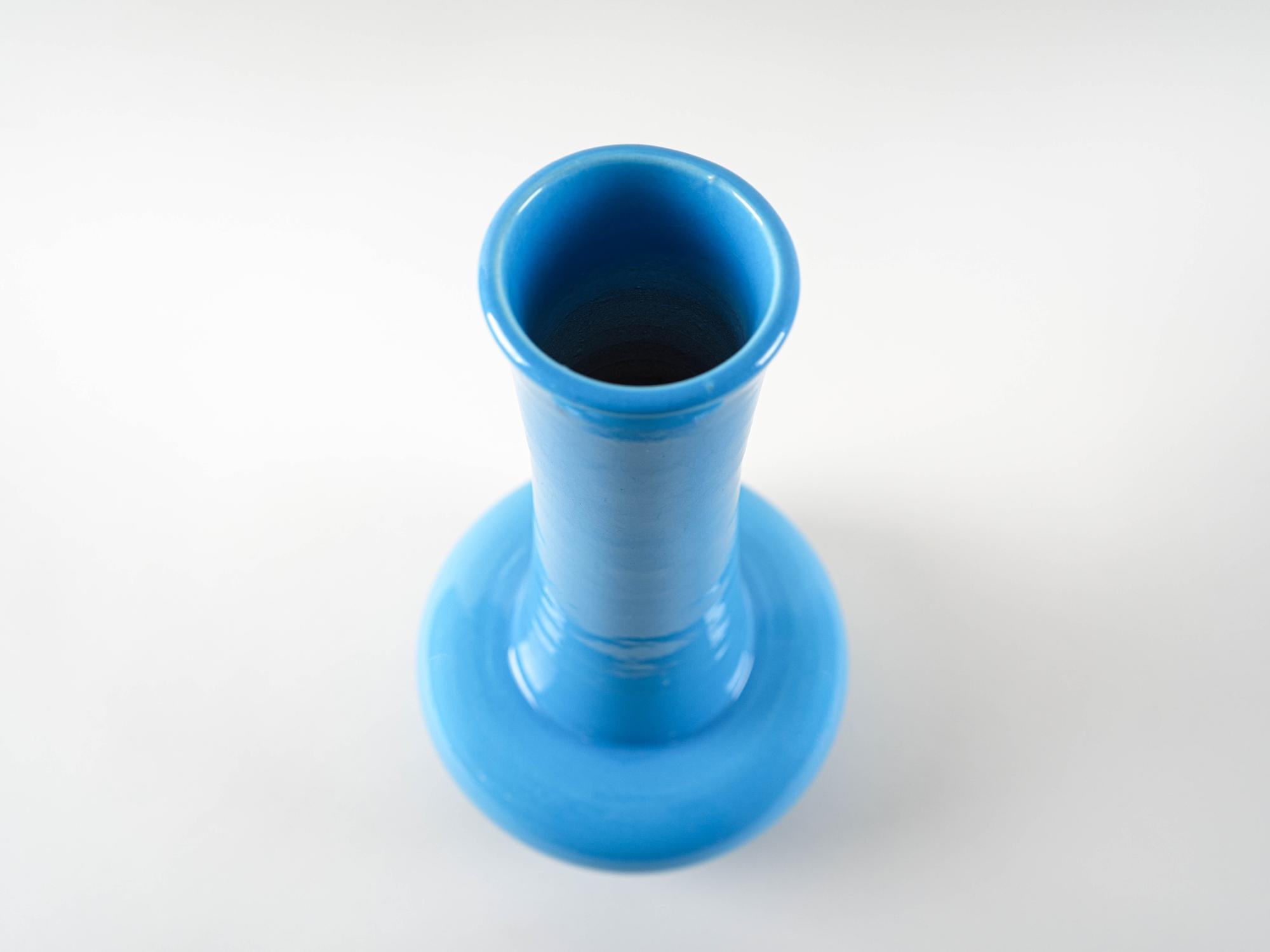 Keramikvase Blau1970er Jahre 4