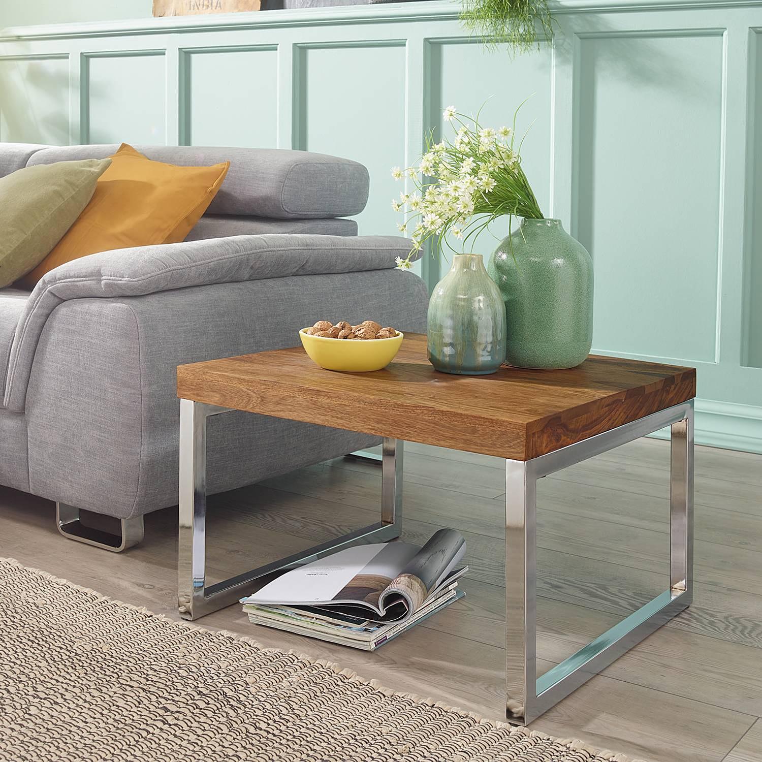 Montes Beistelltisch Sheesham Massiv Braun  2