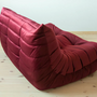 Togo Sofa 2-seater velvet burgundy 5