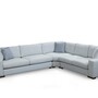 Ecksofa Textil Weiß 1