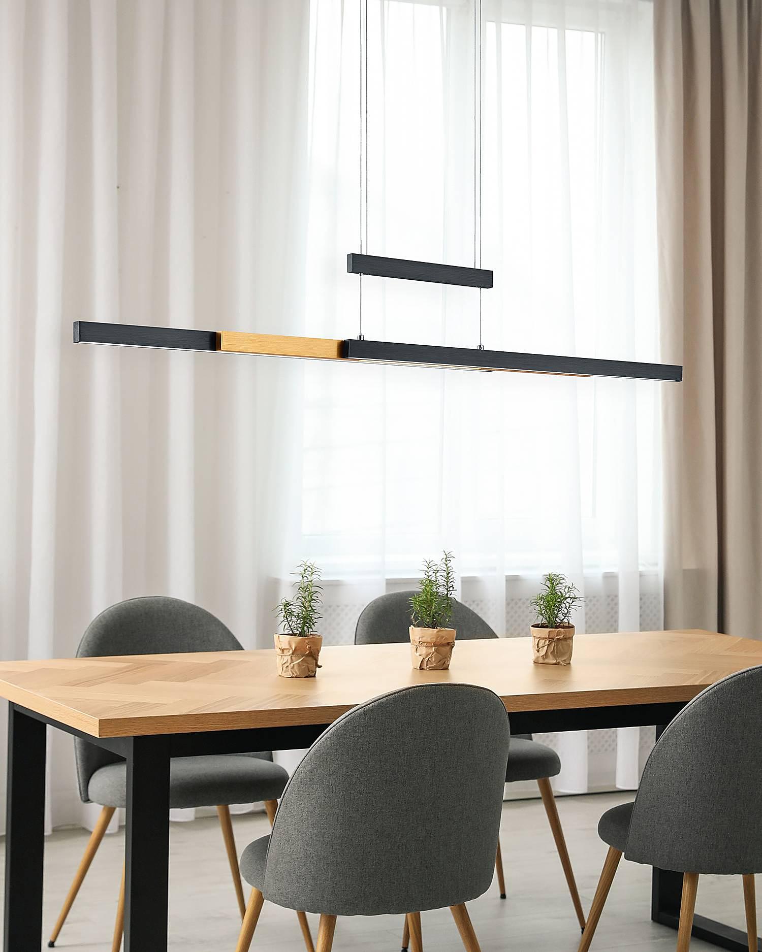 1-flammig LED-Pendelleuchte Trajan Eisen 4