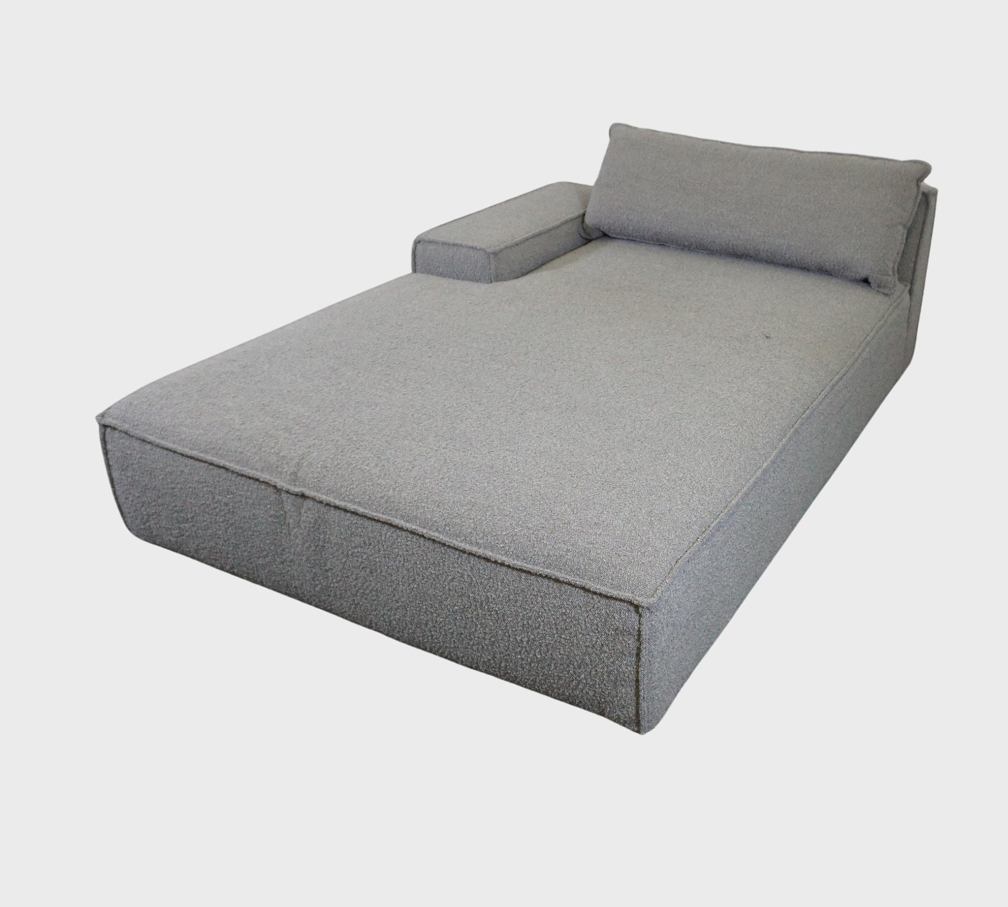 Daphne 1-Sitzer Récamiere Links Maya Warm Grey 7