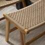 Hocker Teakholz Sisal Natur 5