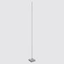 LED-Stehleuchte Metall Silber Satin 0