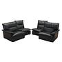 Modular sofa leather black 1960s 0