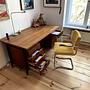 Schreibtisch mit Stuhl Holz 1950er Jahre 0