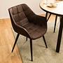 Armchair Lamppi II Microfiber Metal Espresso 3