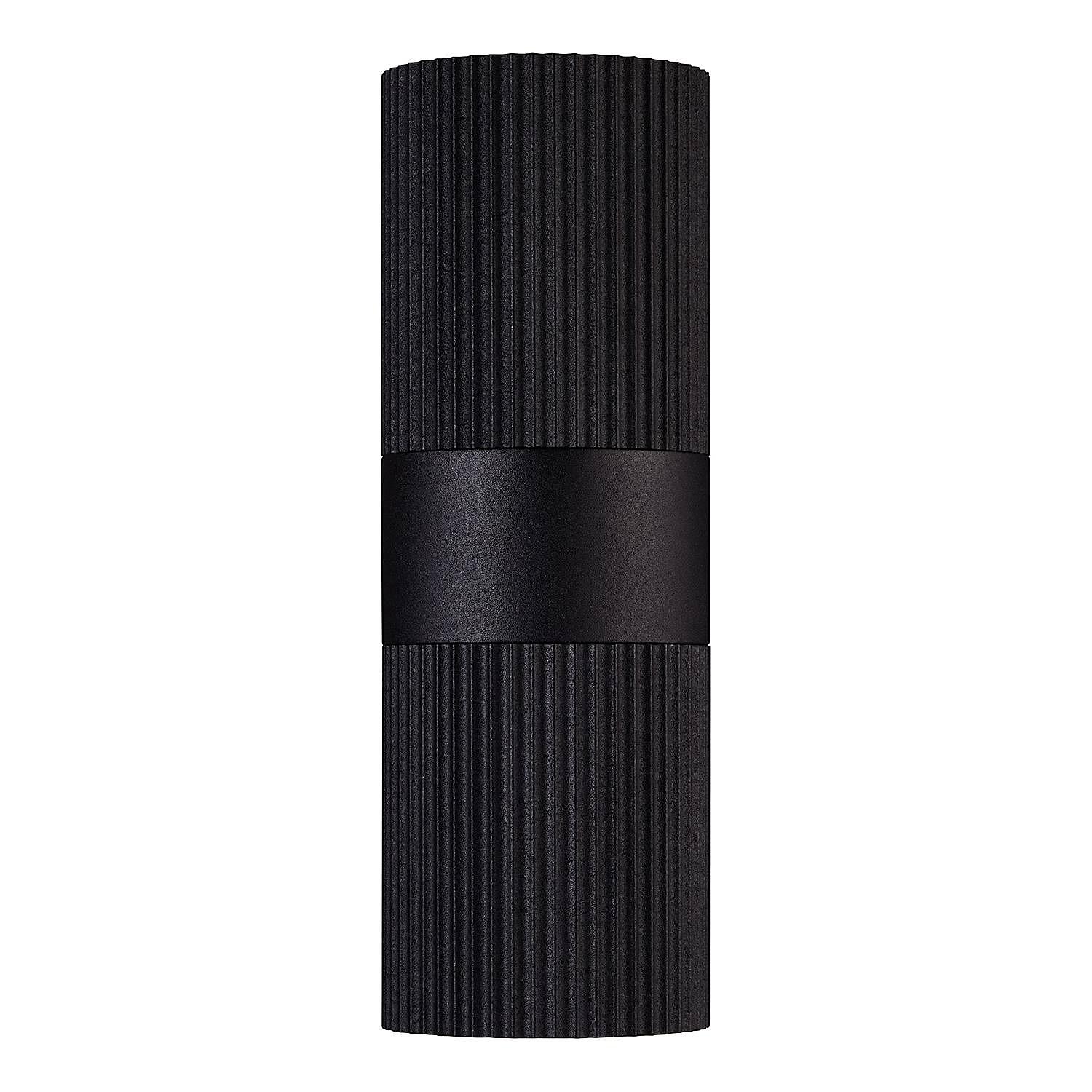2-Flammig Wandleuchte Kyklop Ripple Aluminium Schwarz 4