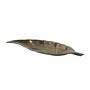 Metal plate in leaf shape 1980s 0