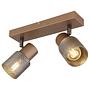 Ceiling lamp Satella Type F smoked glass / iron 3