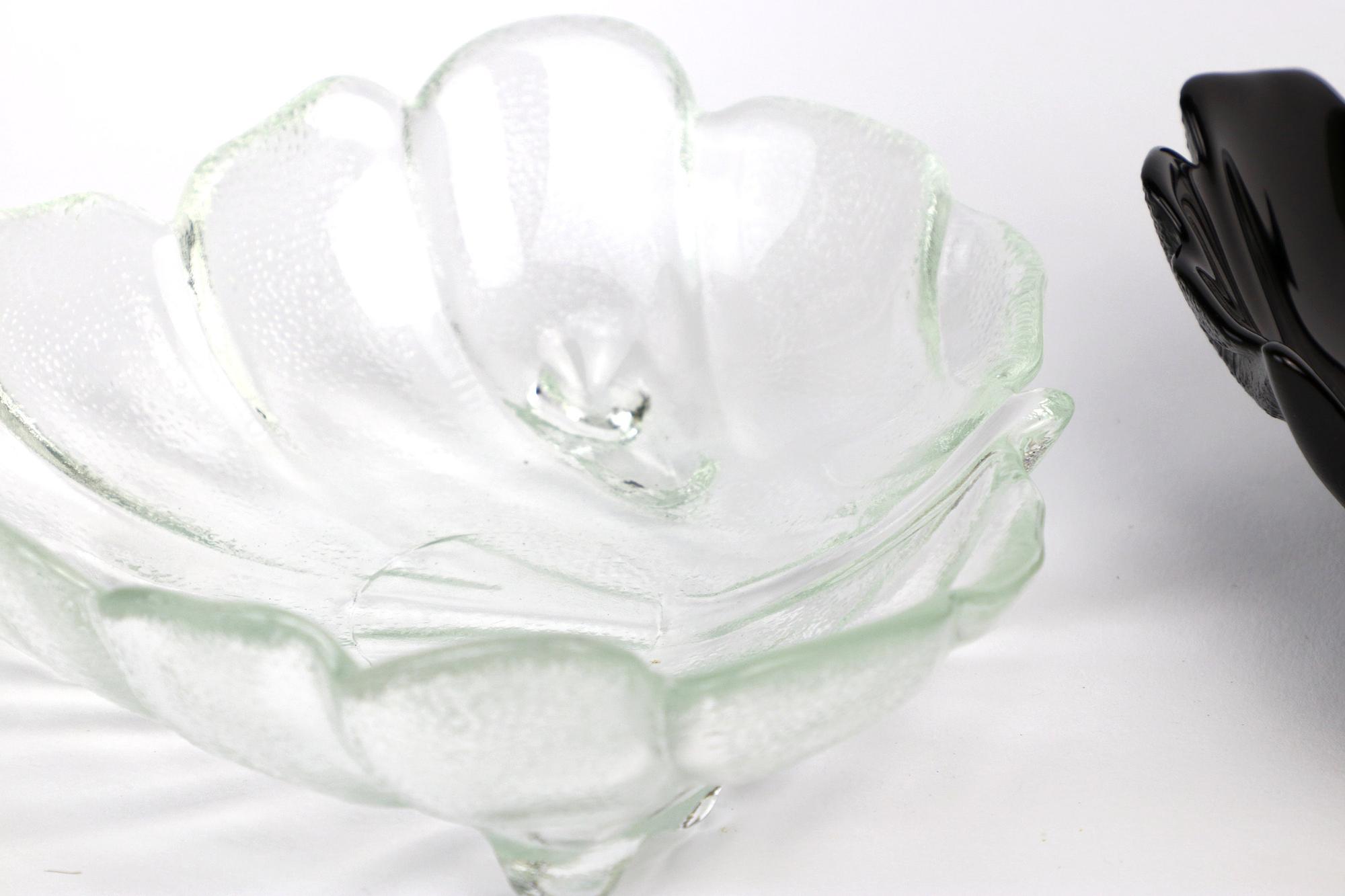 2x Vintage bowl glass 1980s 3