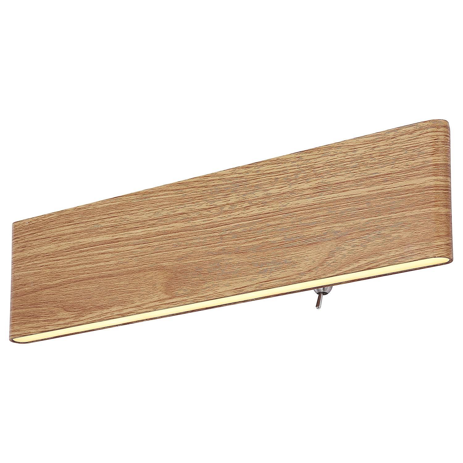 Siegfried LED-Wandleuchte Acrylglas Eisen Braun 1