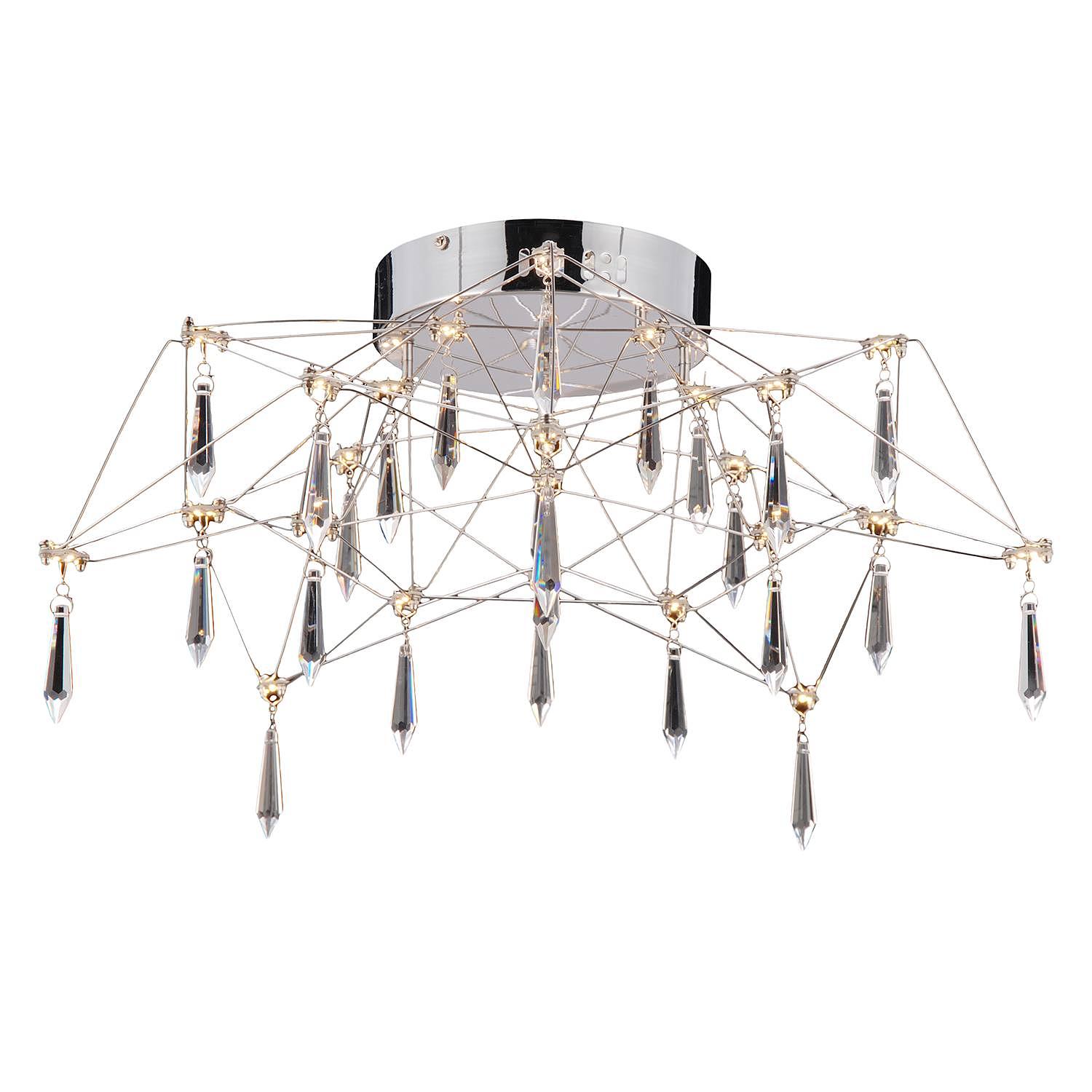 LED-Deckenleuchte Araneus Acrylglas / Edelstahl 1-flammig 0