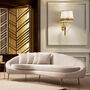 Elegantes Sofa 3-Sitzer Beige 0