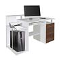 WORKSPACE H IV Desk Wood White/Walnut 1