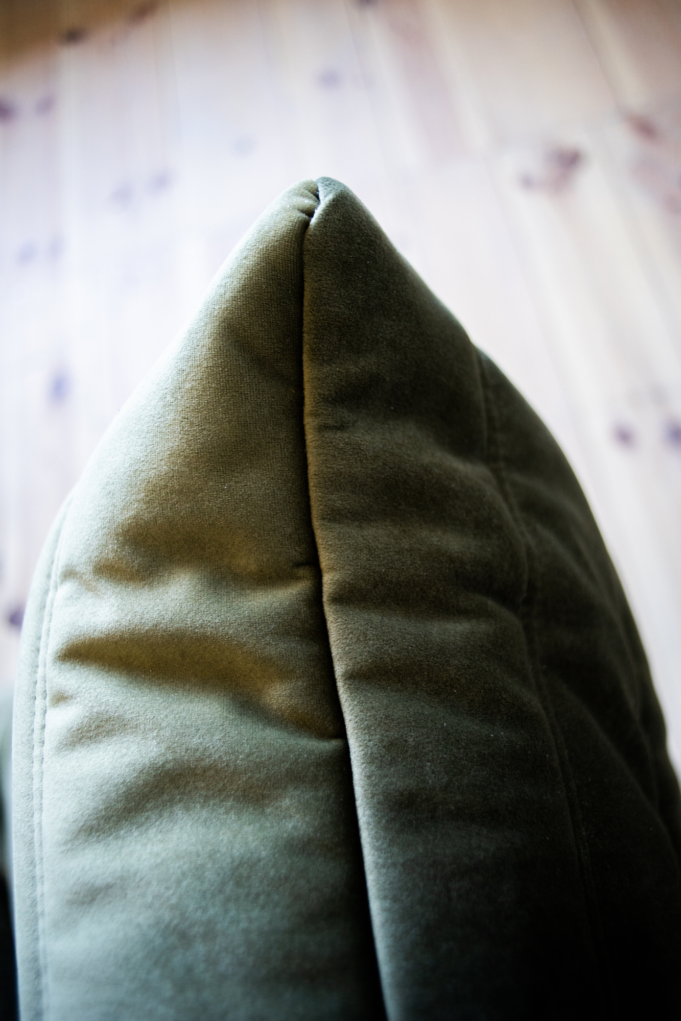 Togo Ottoman Velvet Khaki Green 4