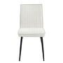 Upholstered chair CIRIANO set of 2 Chenille Iron Beige Black 3