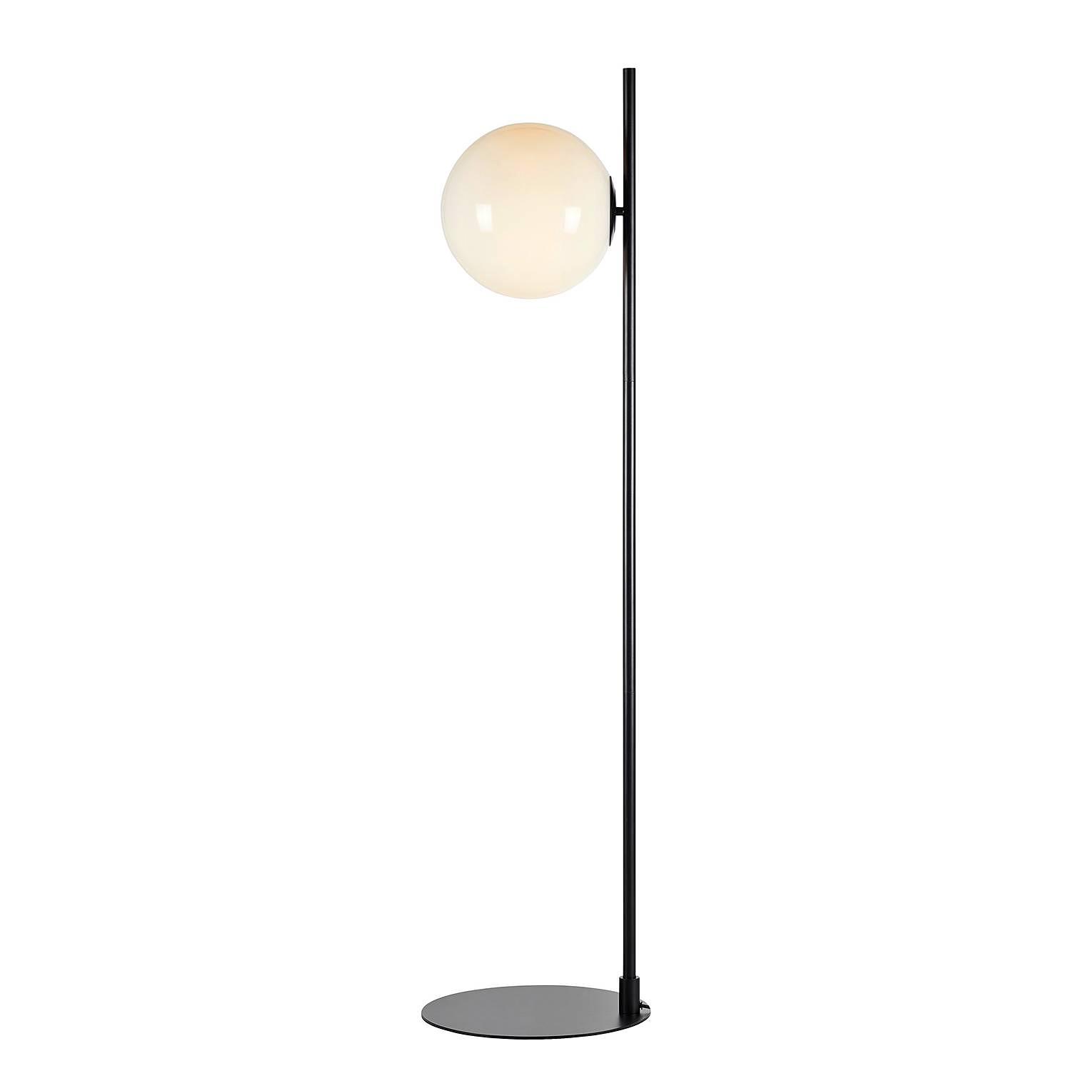 1-Flammig Stehleuchte Dione Eisen Weiß Schwarz 1