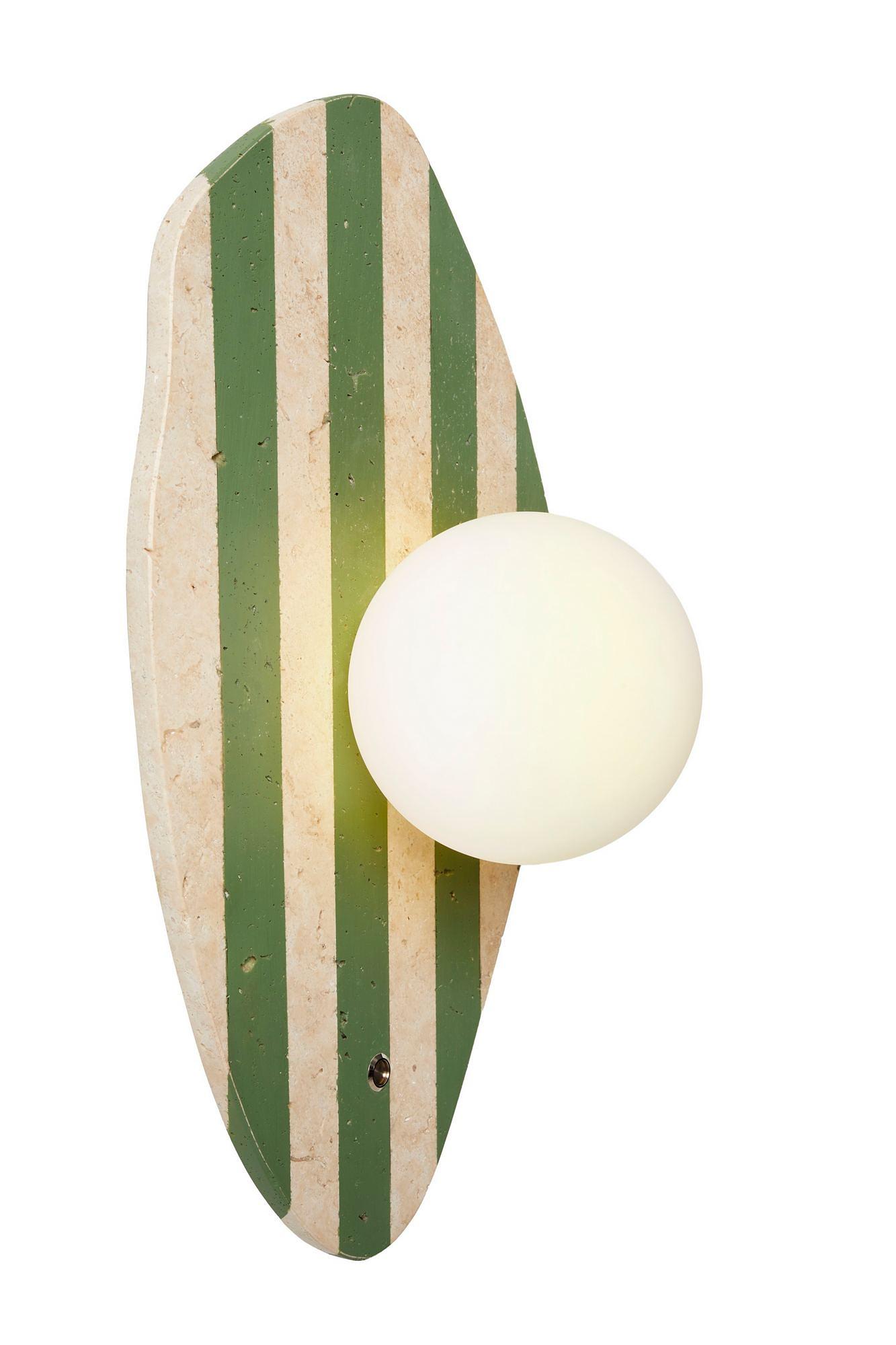 Espe Wall Lamp Travertine Green 5