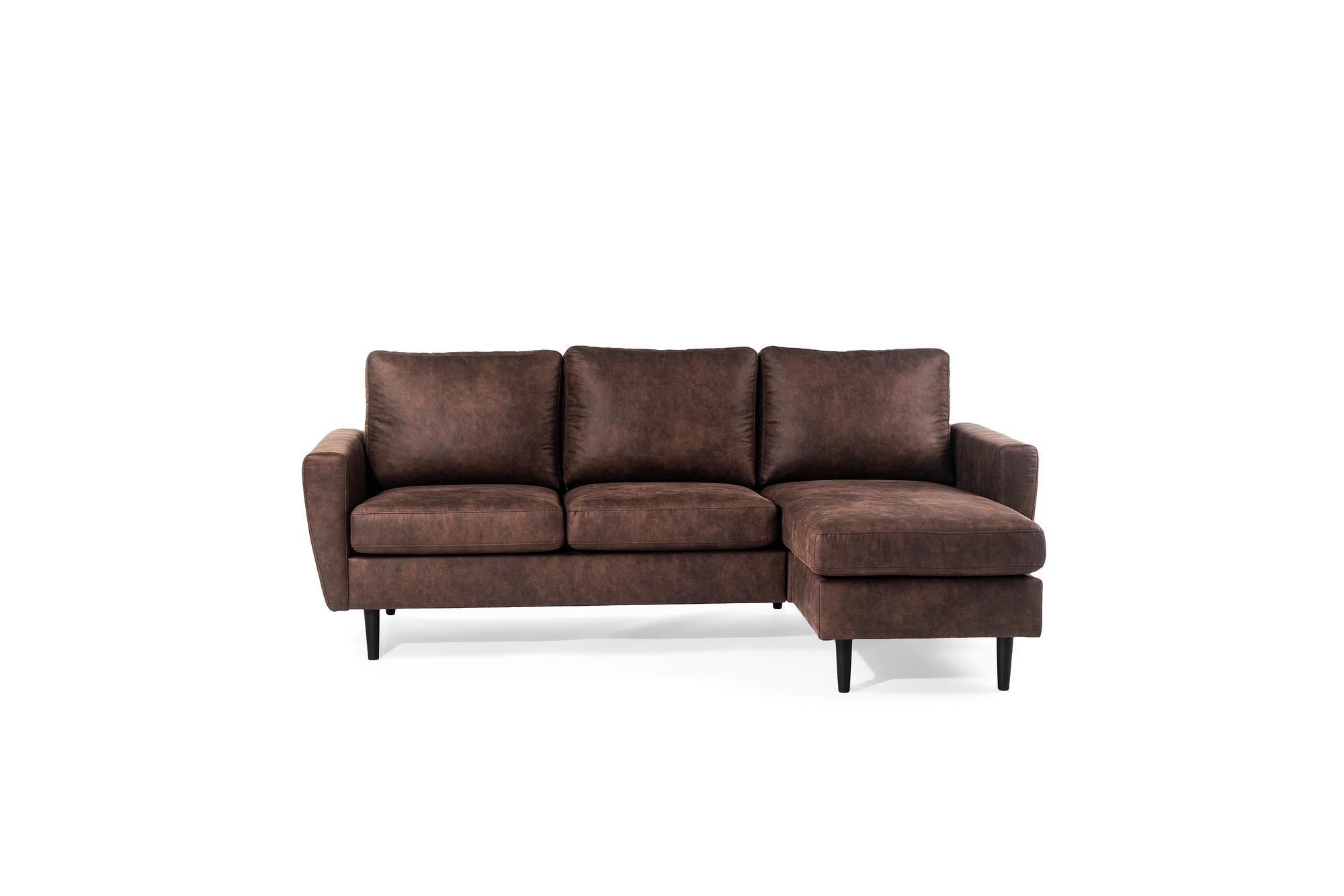 Sofa 3-Seater Chaiselongue Left Right Savannah Brown 11