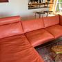 Corallao Ecksofa Leder Orange 5