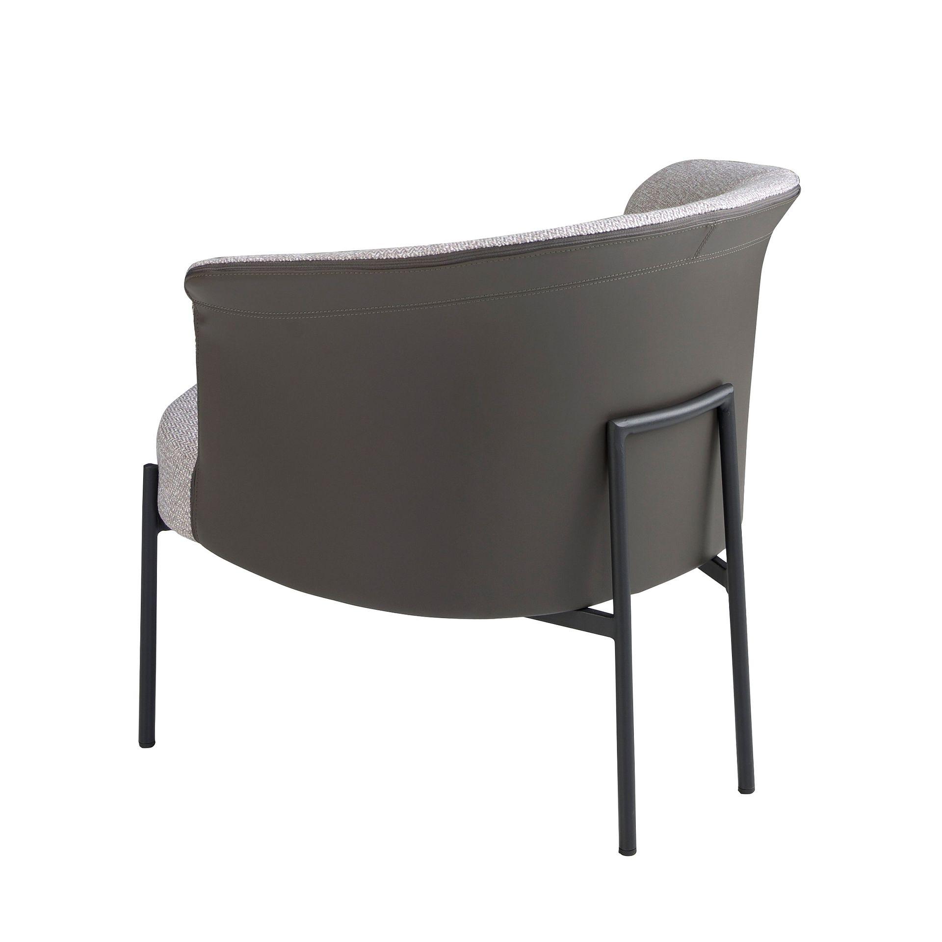 Armchair Faux Leather Grey 6