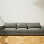 Flayr 3-Sitzer Sofa Webstoff Schiefergrau 0