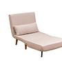 Foldable sofa bed 1-seater cream 8