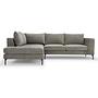 Noa Ecksofa Récamiere Links Planet Grey Green 1