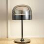 Moderne LED Tischlampe KETO Silber 0