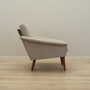 Vintage Sessel Teakholz Textil Grau 1970er Jahre 6