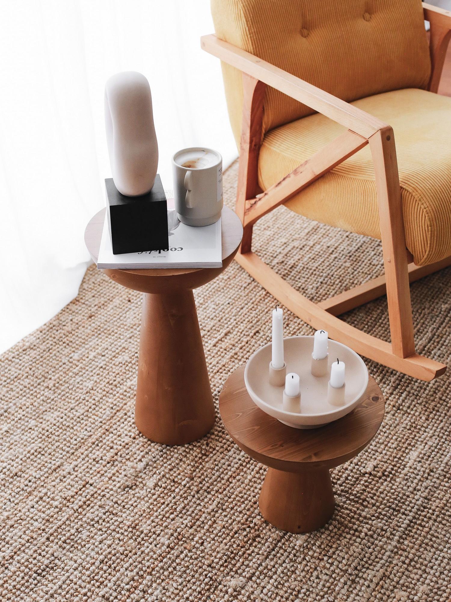 Nini Rocking Children's Chair Velvet Yellow 2