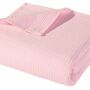 Weiche Babydecke Waffelpiqué 100% Baumwolle Rosa 0