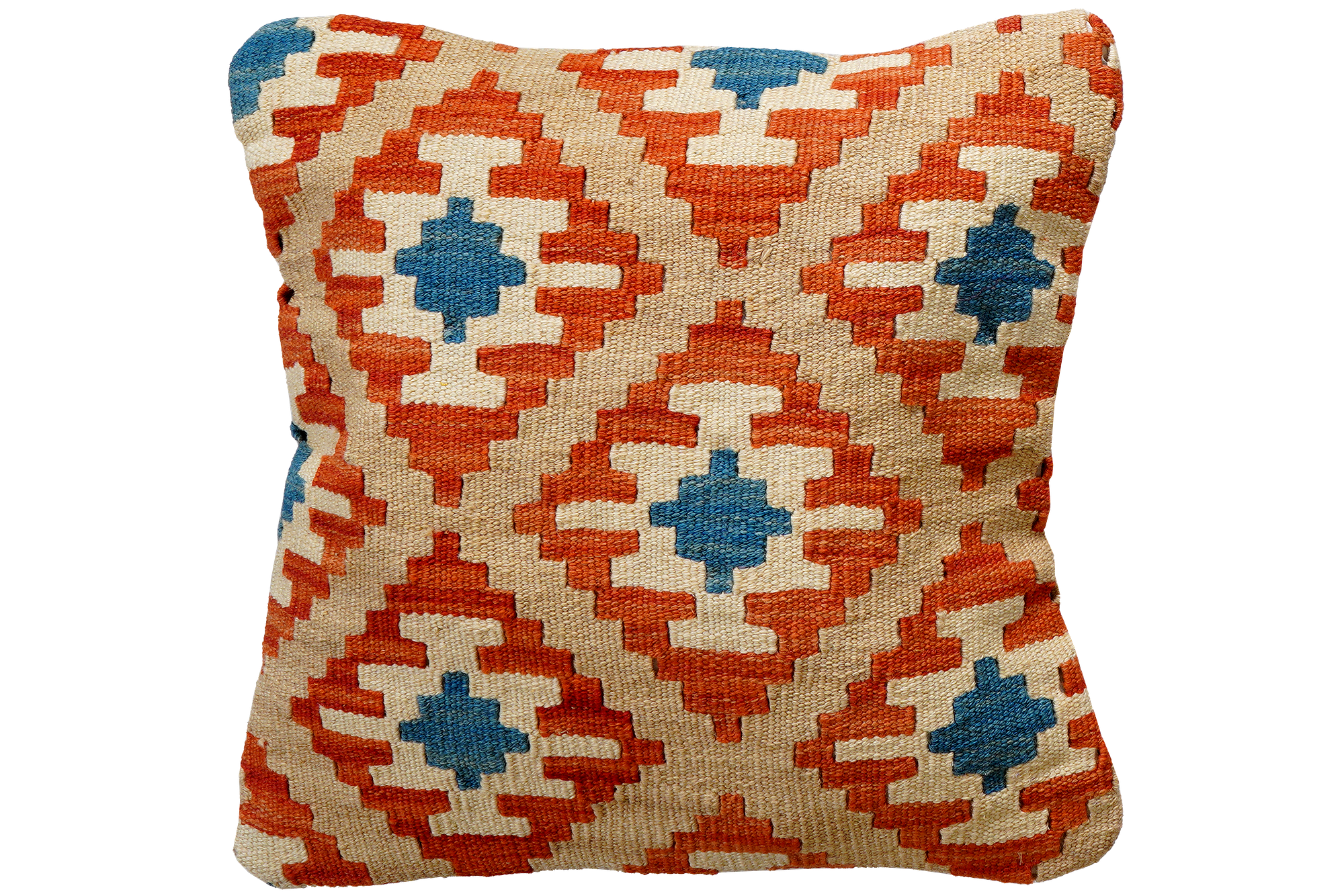 Kilim Kissenbezug Wolle Mehrfarbig 0
