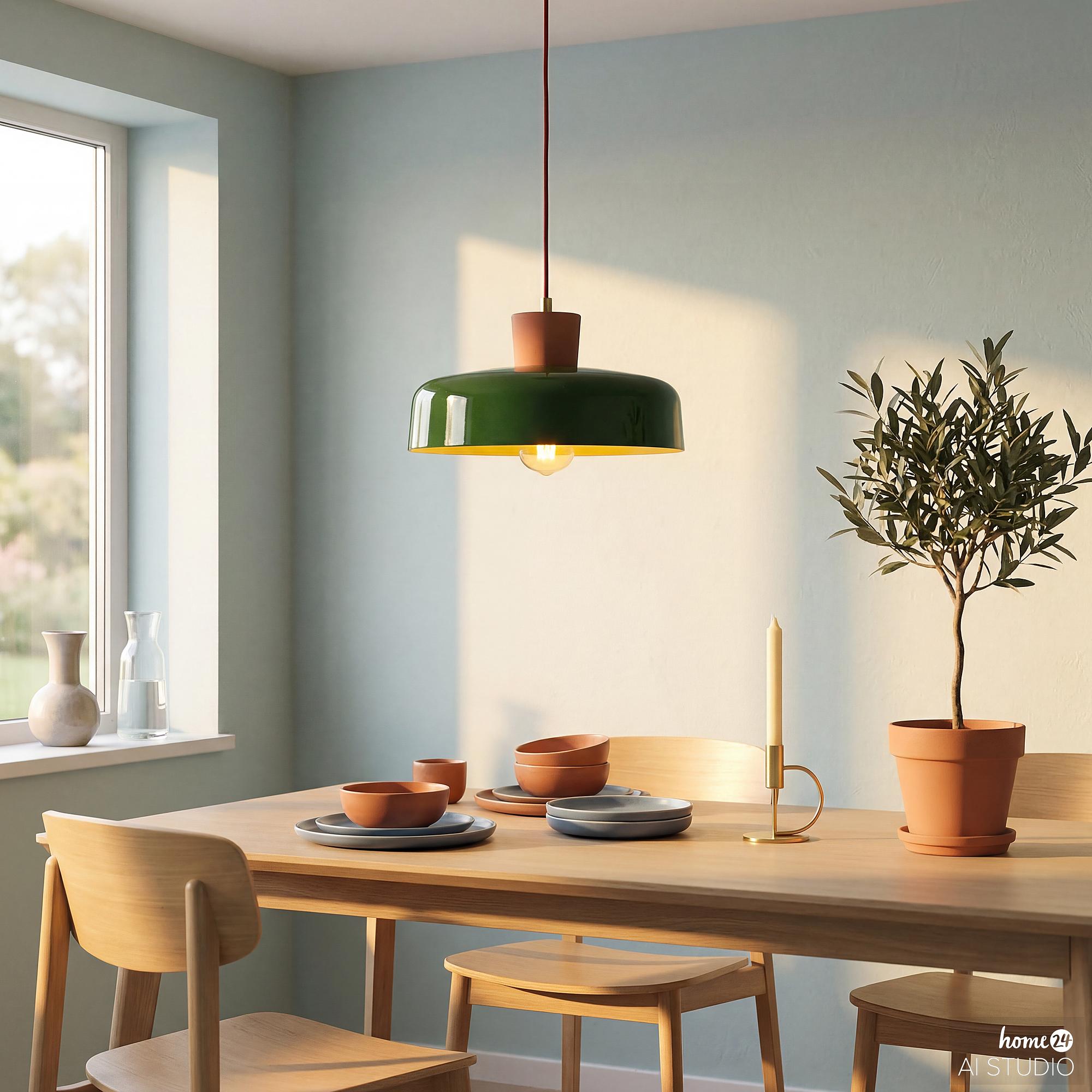 Vivia Typ B Pendelleuchte 1-flammig Keramik Grün 3