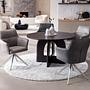 Armchair YEVOY Set of 2 Microfiber Dark Gray 4