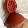 Vintage Sessel Samt Pink 0