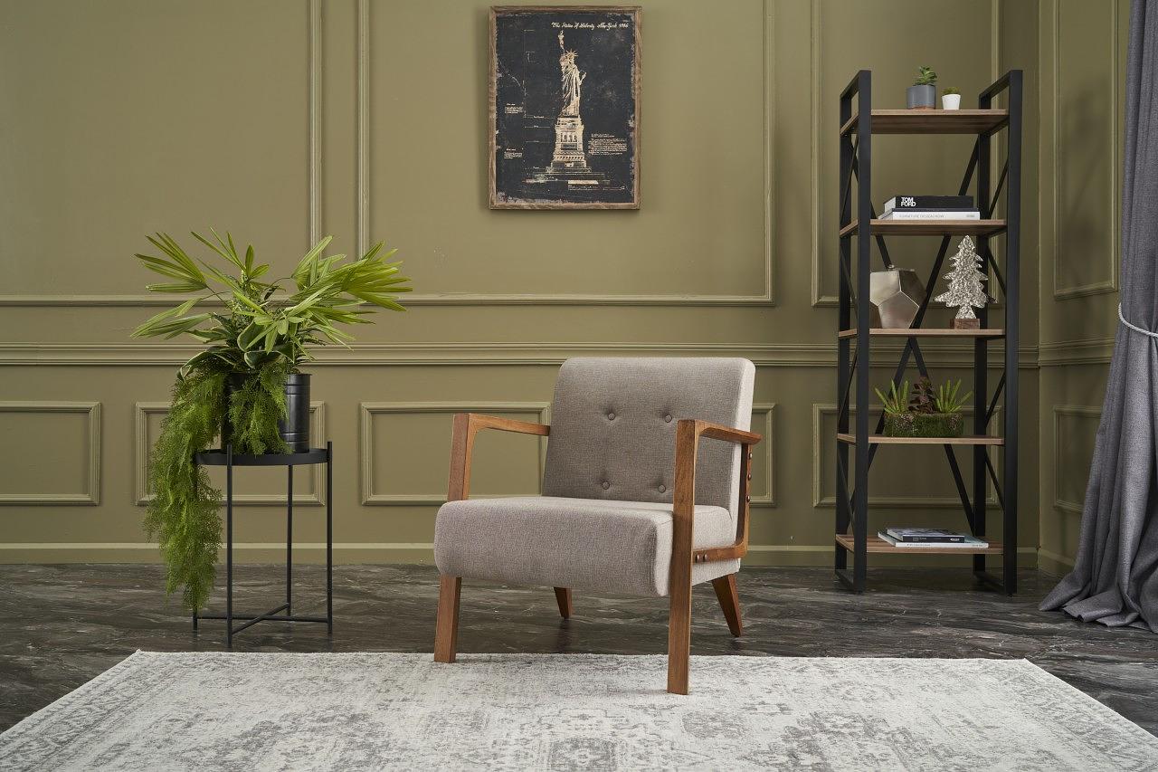 Kemer Sessel Holzfurnier Cream 0