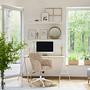 SOLAO HOME Bürostuhl Bouclé Hellbraun 3