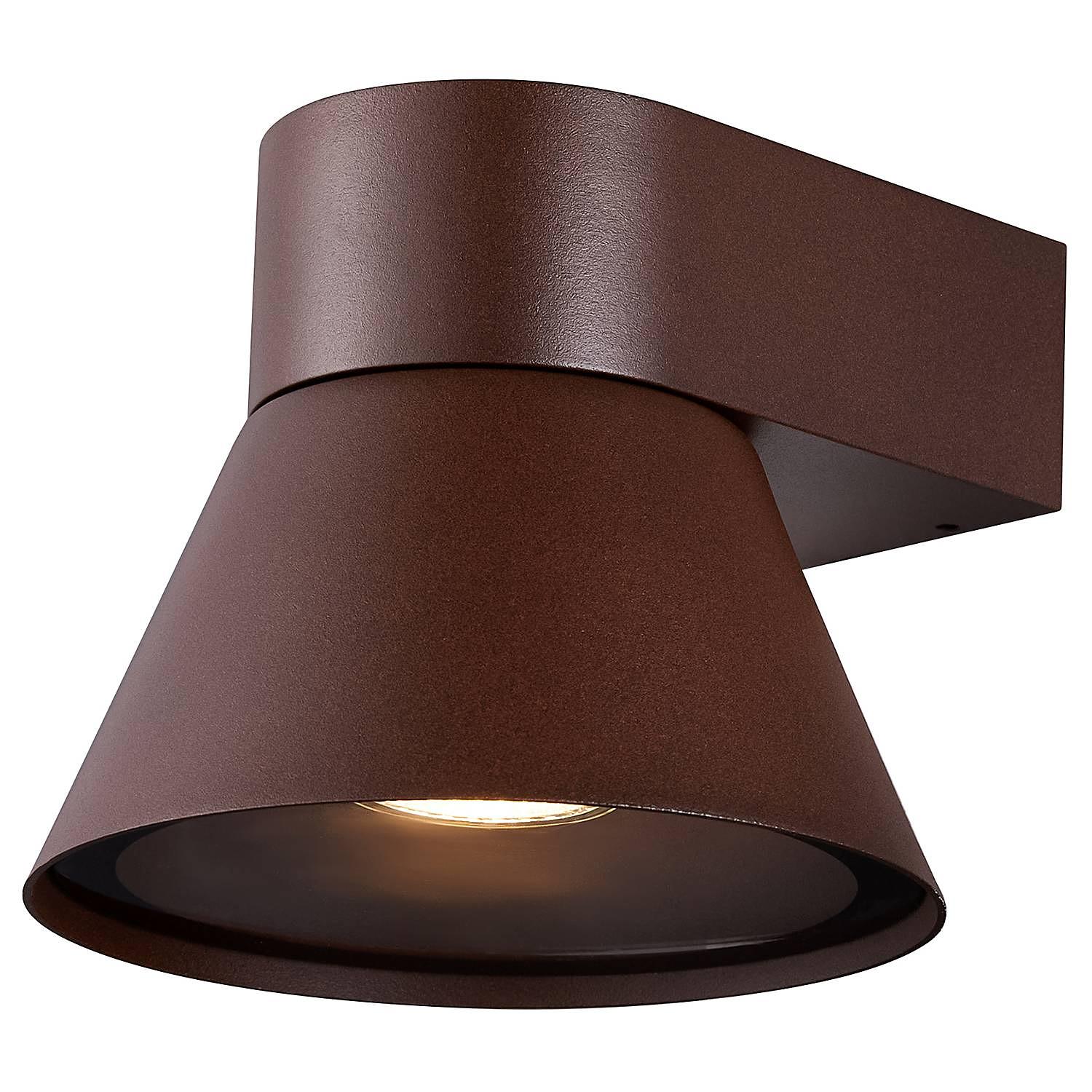 Kyklop Cone Wandleuchte Aluminium Braun 1-flammig 0