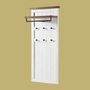 Wandgarderobe Massivholz Weiß 0