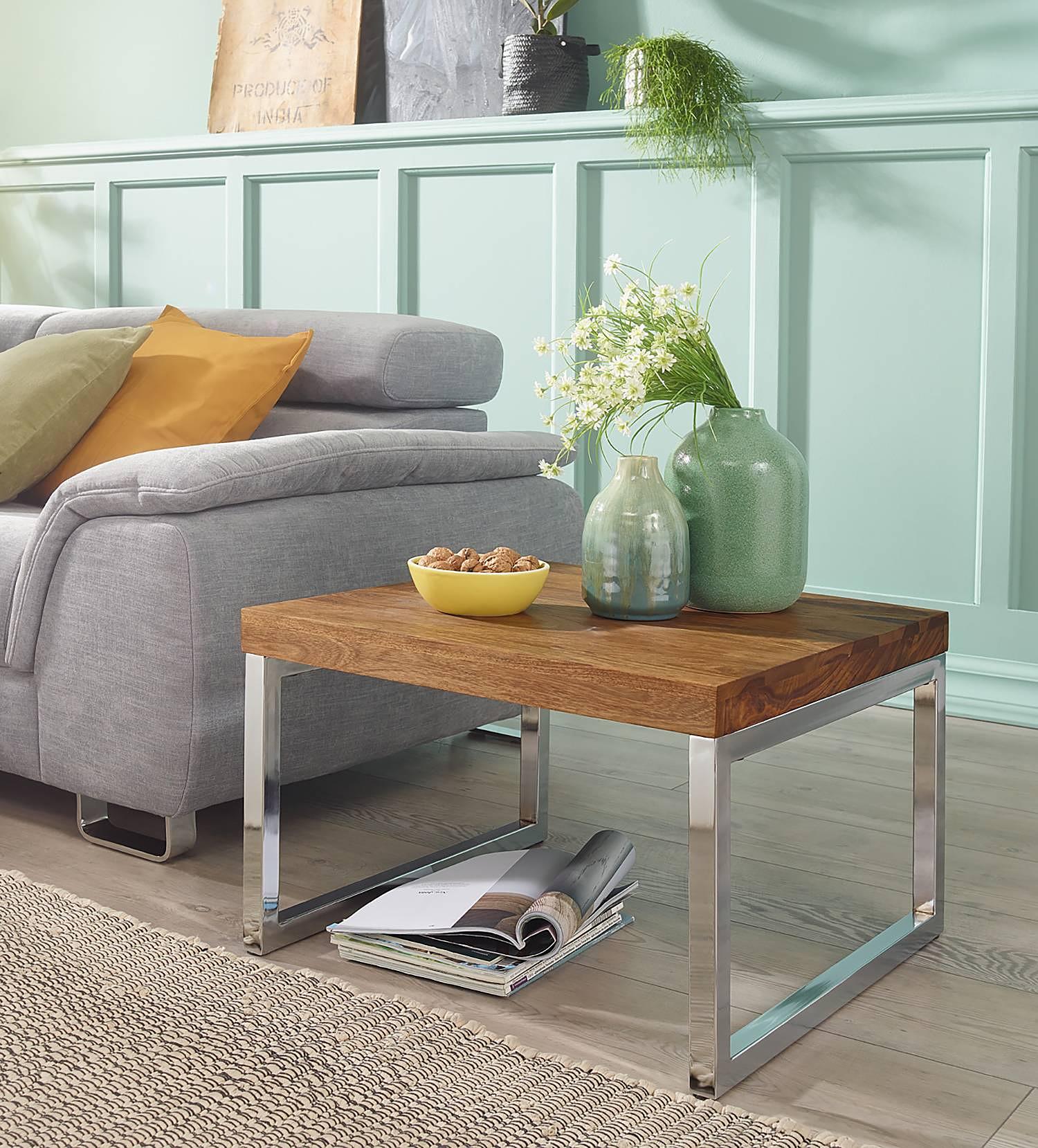 Montes Beistelltisch Sheesham Massiv Braun  3