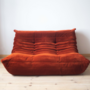 Togo Sofa 2-seater Cord Amber Orange 0